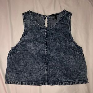 Denim Crop Top